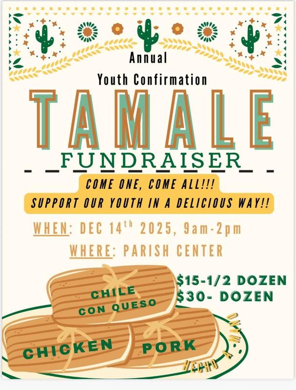 Tamale Confirmation Fundraiser