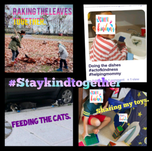 Hashtag Stay kind together collage
