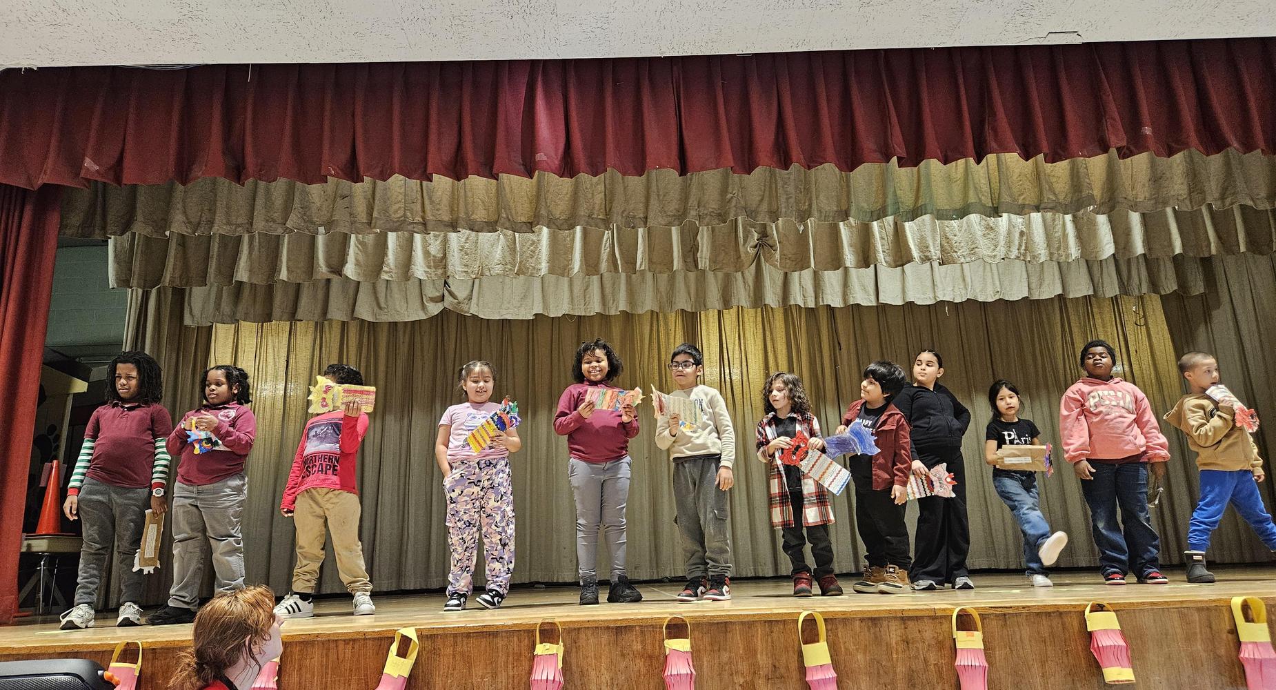 Lunar New Year Performance with 2nd - 3rd grade
