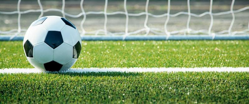 image of socccer ball and net