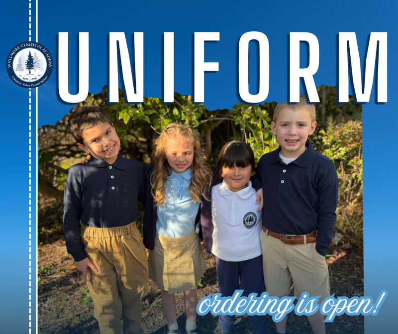 the WCA Uniform Shop is OPEN!