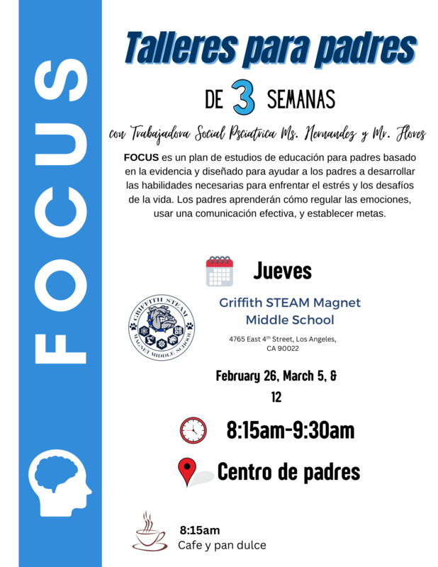 Parent Workshops: FOCUS