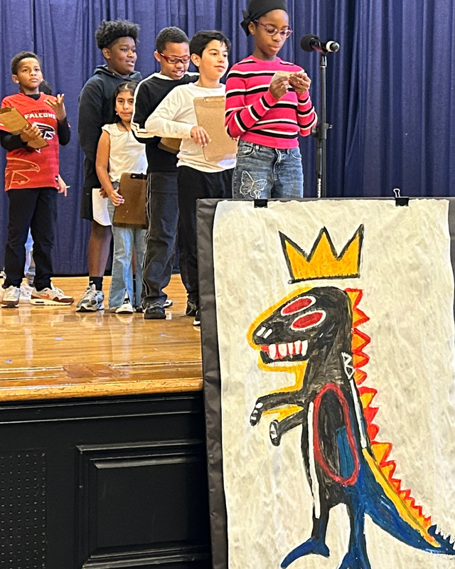 Students at RJB read about HHM culture