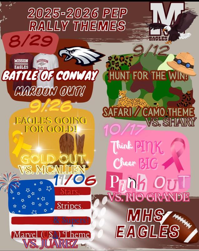 2025 - 2026 PEP RALLY THEMES Featured Photo