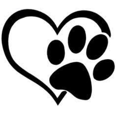 Paw Print Heart