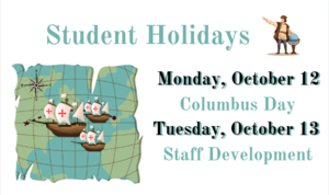 columbus day holidays October 12 & 13