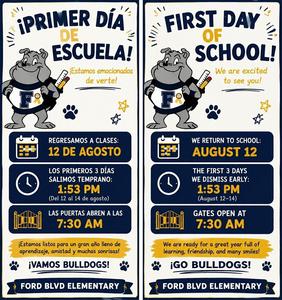 first day of school flyer