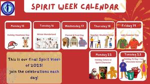spirit week flyer