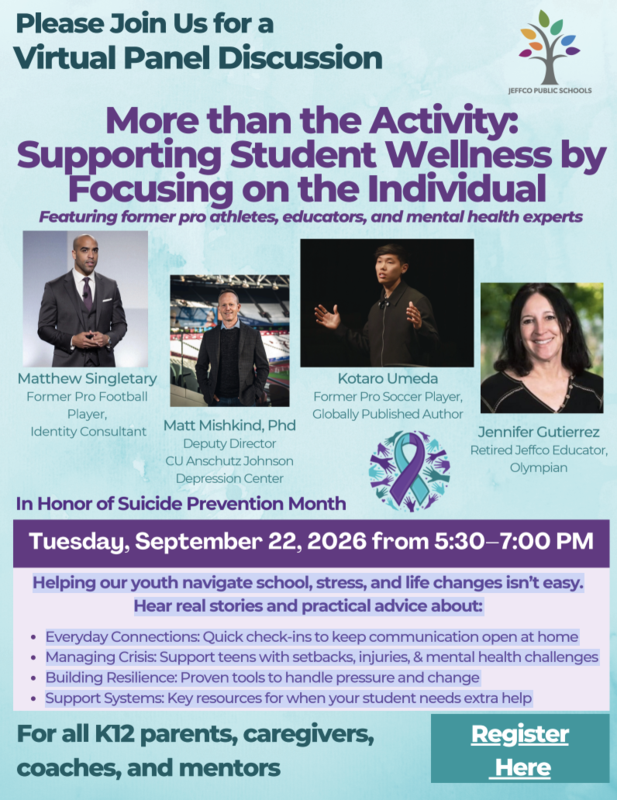 Suicide Awareness Month event