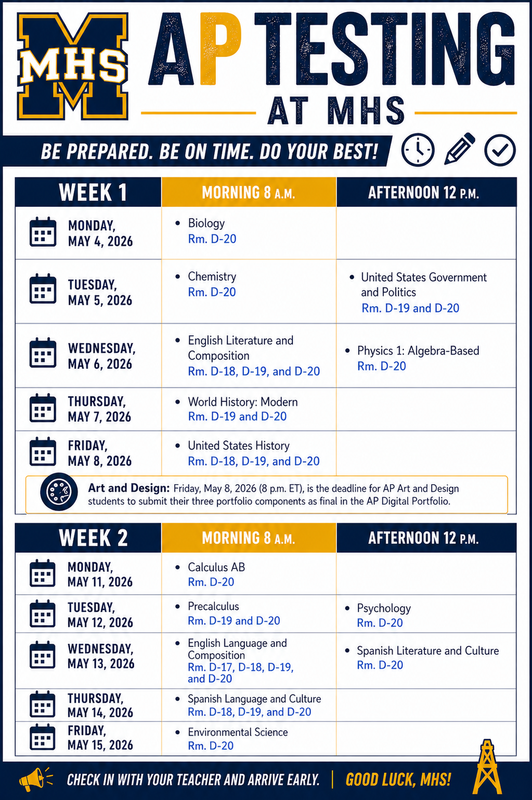 AP Testing Schedule