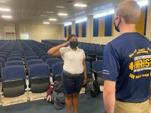 Inspection for 8th grade JROTC
