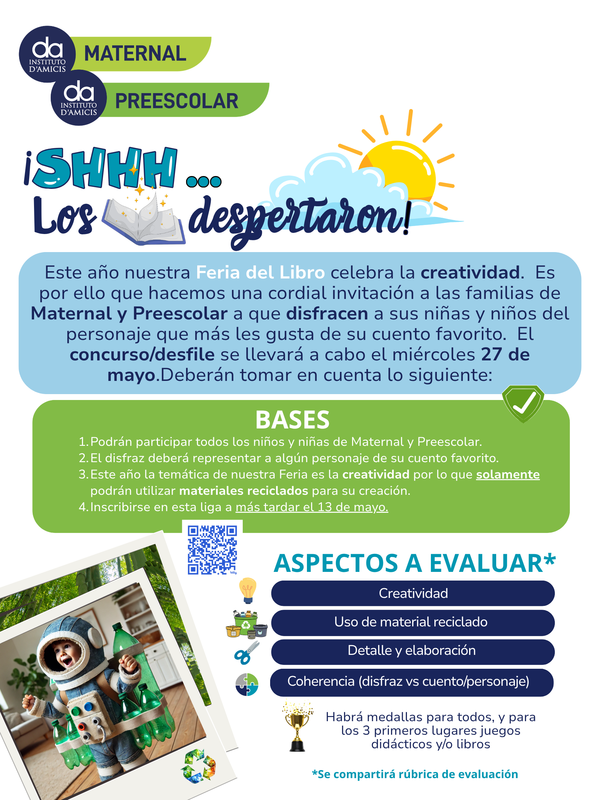 Shhh...Los cuentos despertaron - Concurso de Disfraces para Maternal y Preescolar Featured Photo