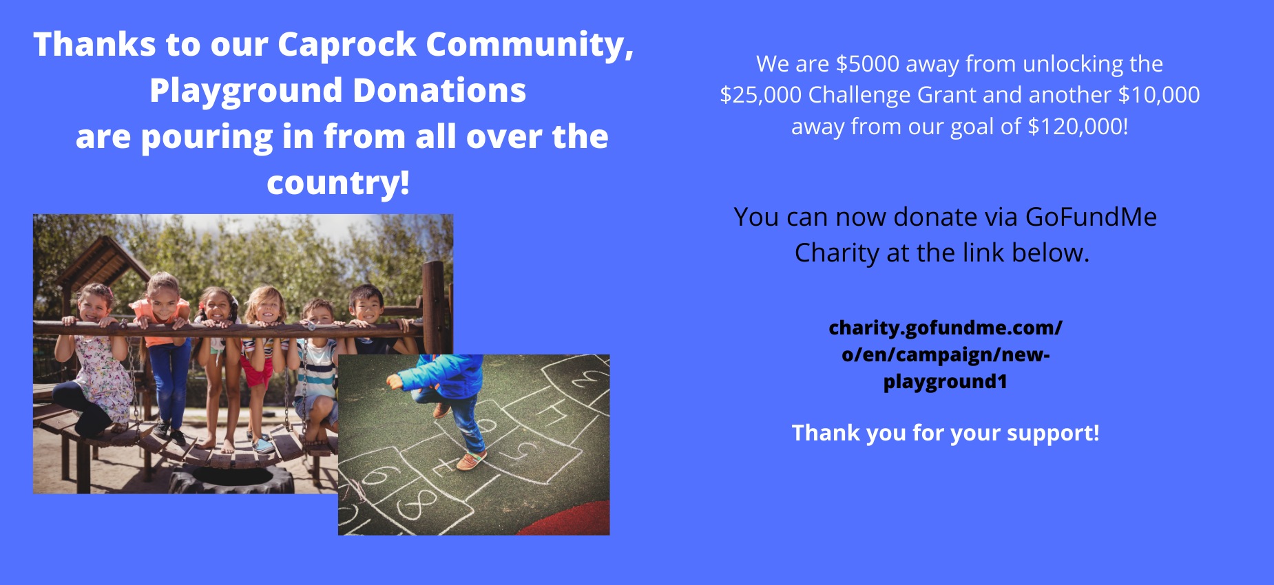 Playground Donations Update