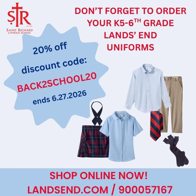 Lands' End Uniform 20% Off Discount Code Featured Photo