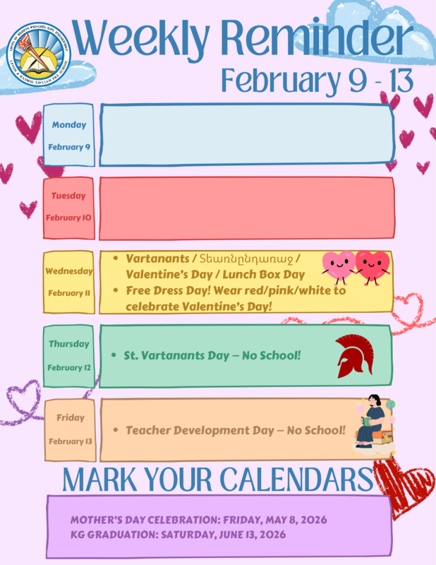 Weekly Reminder Featured Photo