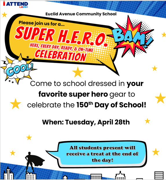 Superhero Day on150th Day of School!