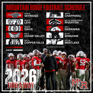 The 2026 Football Schedule is LIVE.