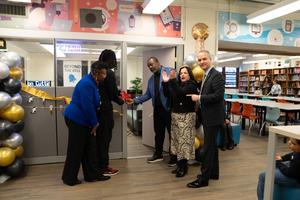 Ribbon Cutting Podcast Cutting