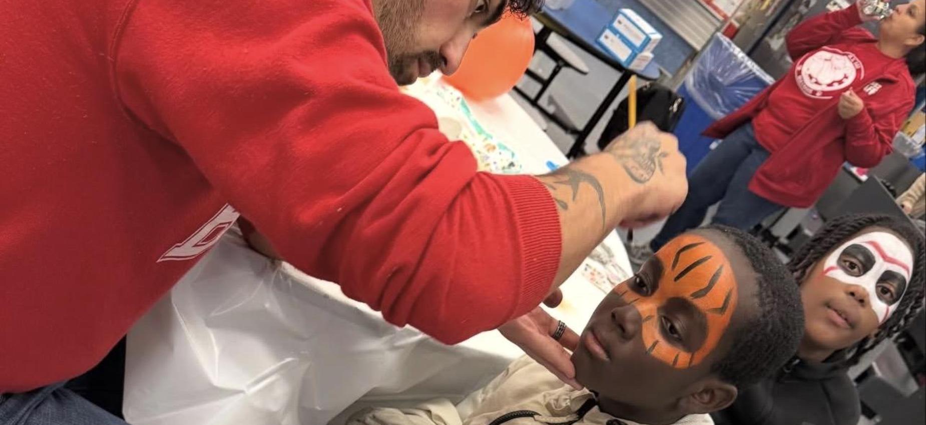 Face painting at our annual Fall Festival