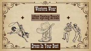 western boots and hat