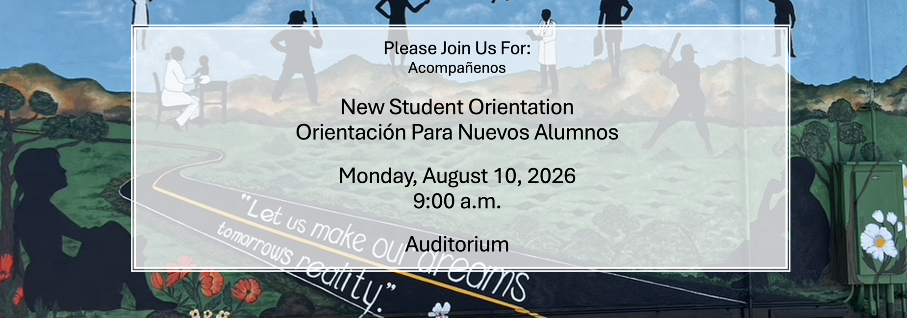New Student Orientation