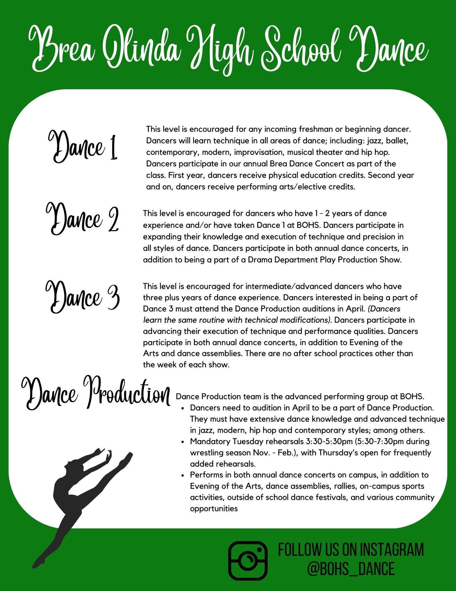 BOHS Dance Program