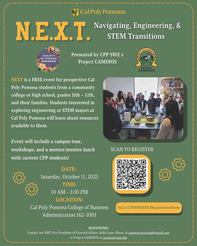 Cal Poly Pomona NEXT Event, 10.11.2025