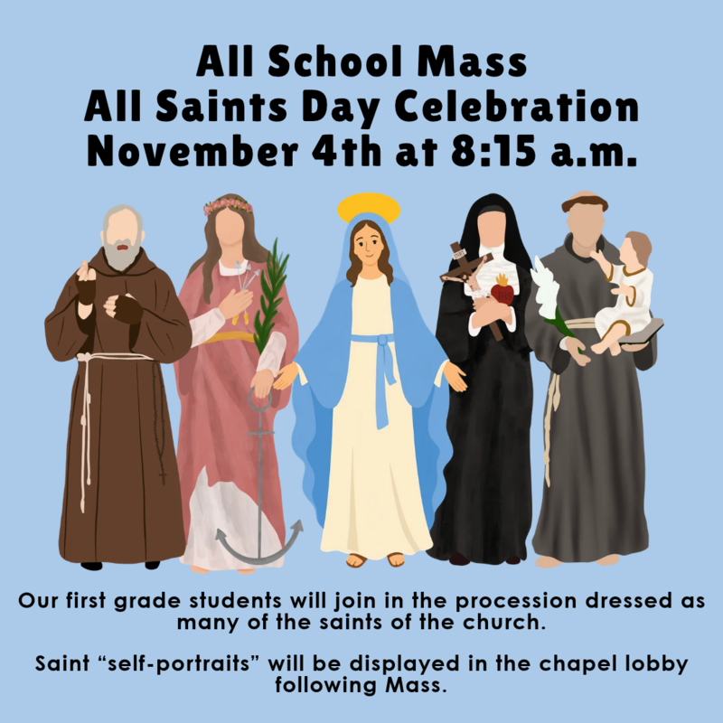 All Saints Mass - Wednesday, November 4 Featured Photo