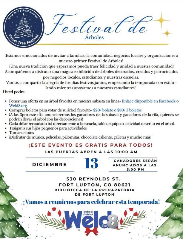 Tinsel Tree Informational Flyer Image