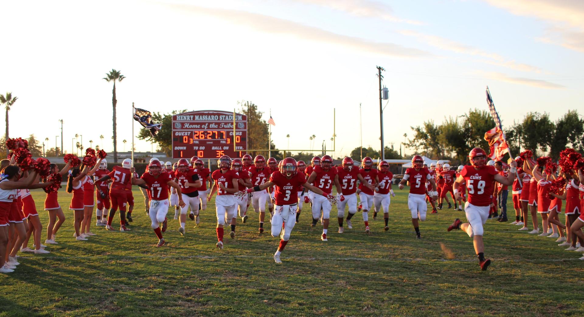 Students enjoying the football game against hoover