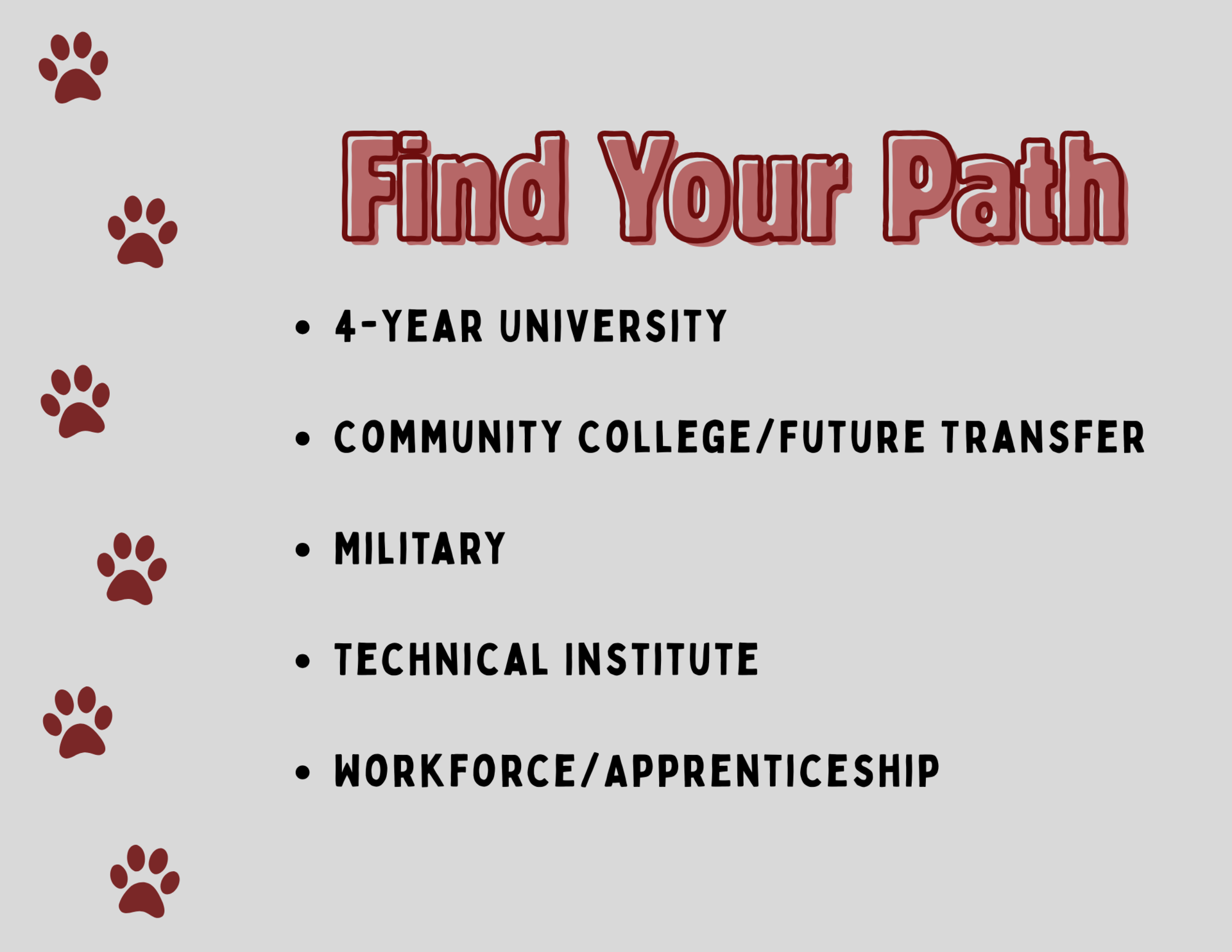 Find Your Path Flyer