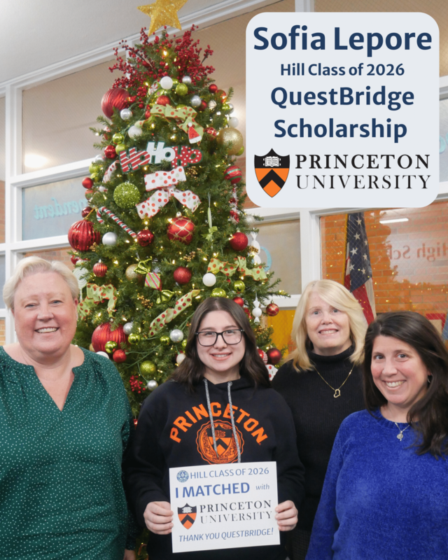 Sofia Lepore, Hill ‘26, Earns QuestBridge Scholarship to Princeton University!