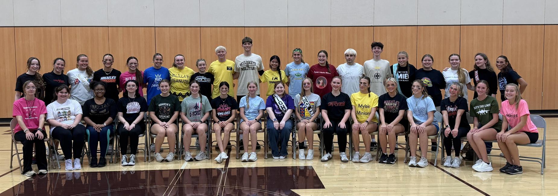A group photo of the Homecoming Court