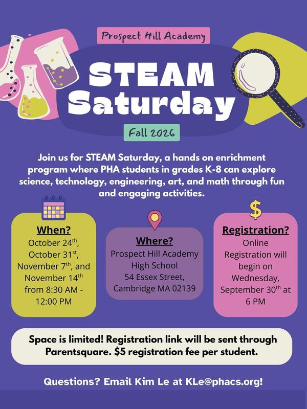STEAM Saturday Fall 2026 Registration Opens Soon! Featured Photo