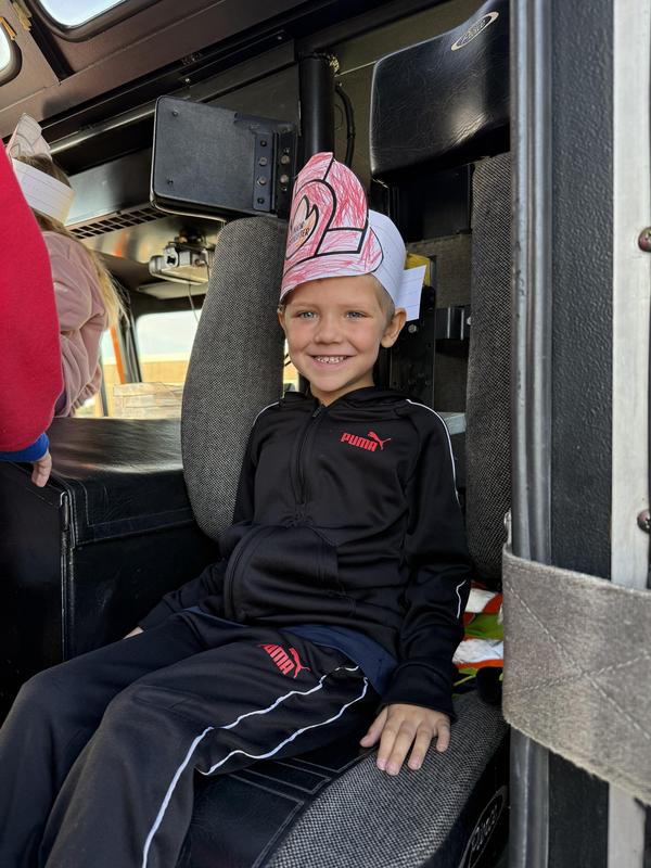 Kindergarten learning fire safety