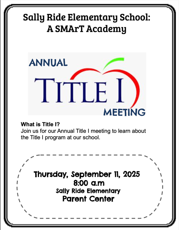 Annual Title I Meeting Flyer