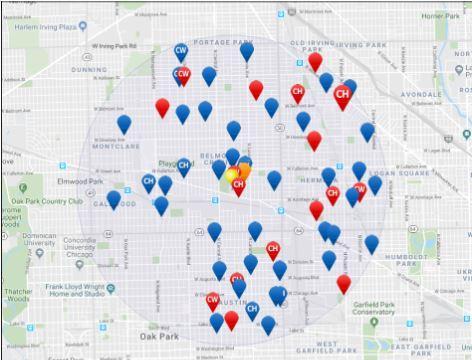 This is an image of the geographic boundary for admissions to Prosser.