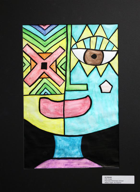 Student artwork on display