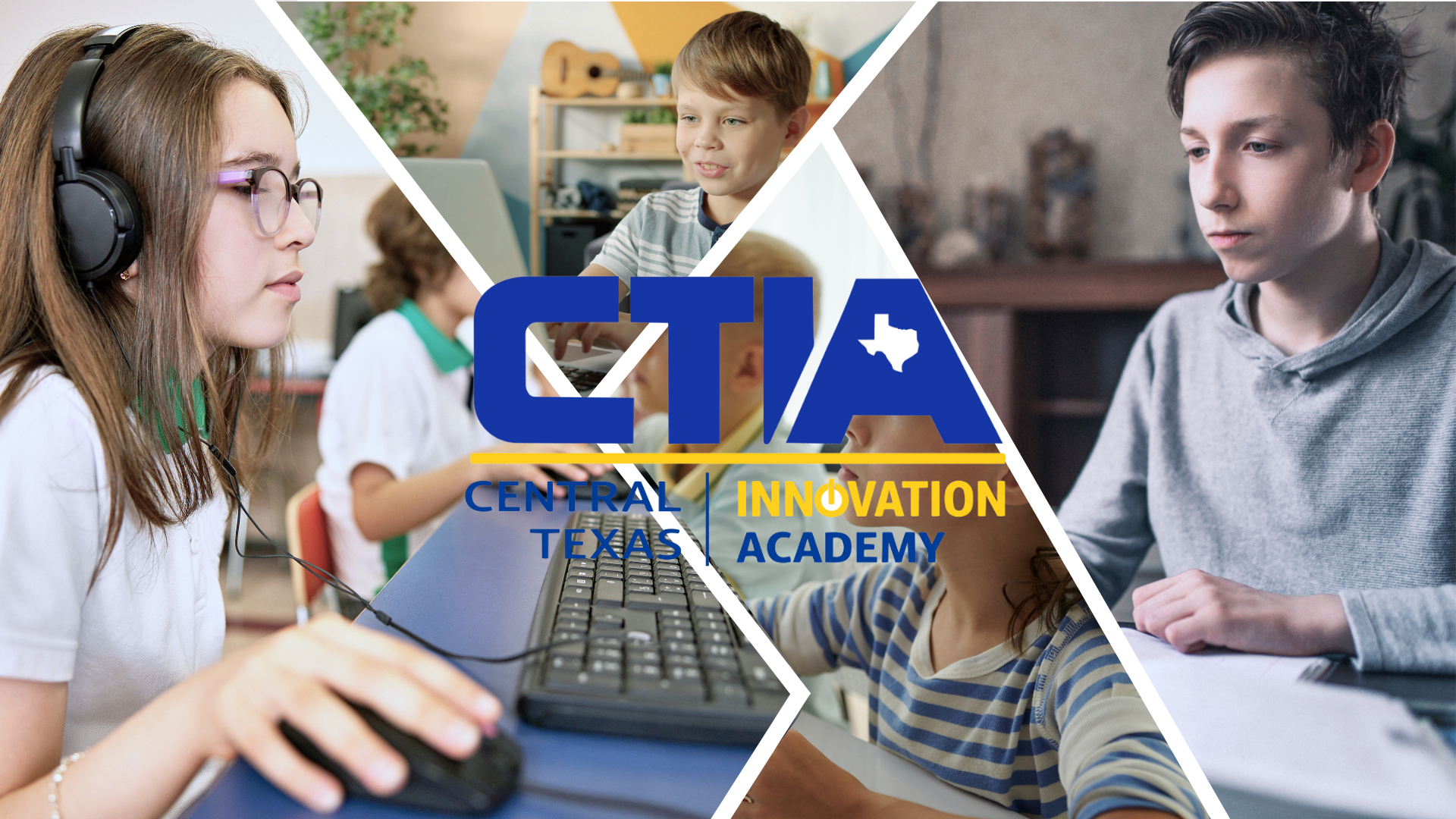 Students engaged in various learning activities with a CTIA logo.
