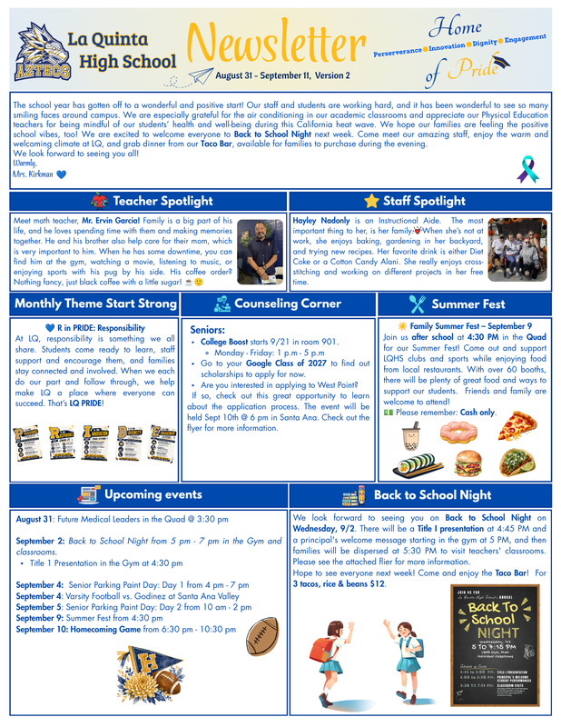Newsletter Version 2 August 31 - September 11 Featured Photo