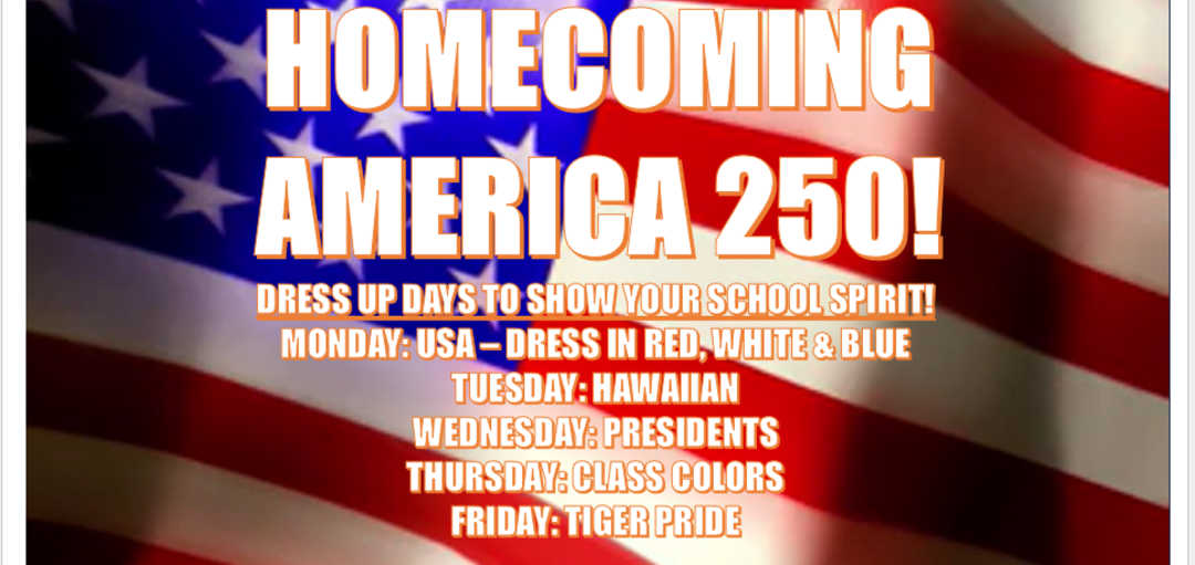 Homecoming Banner Dress Up Days