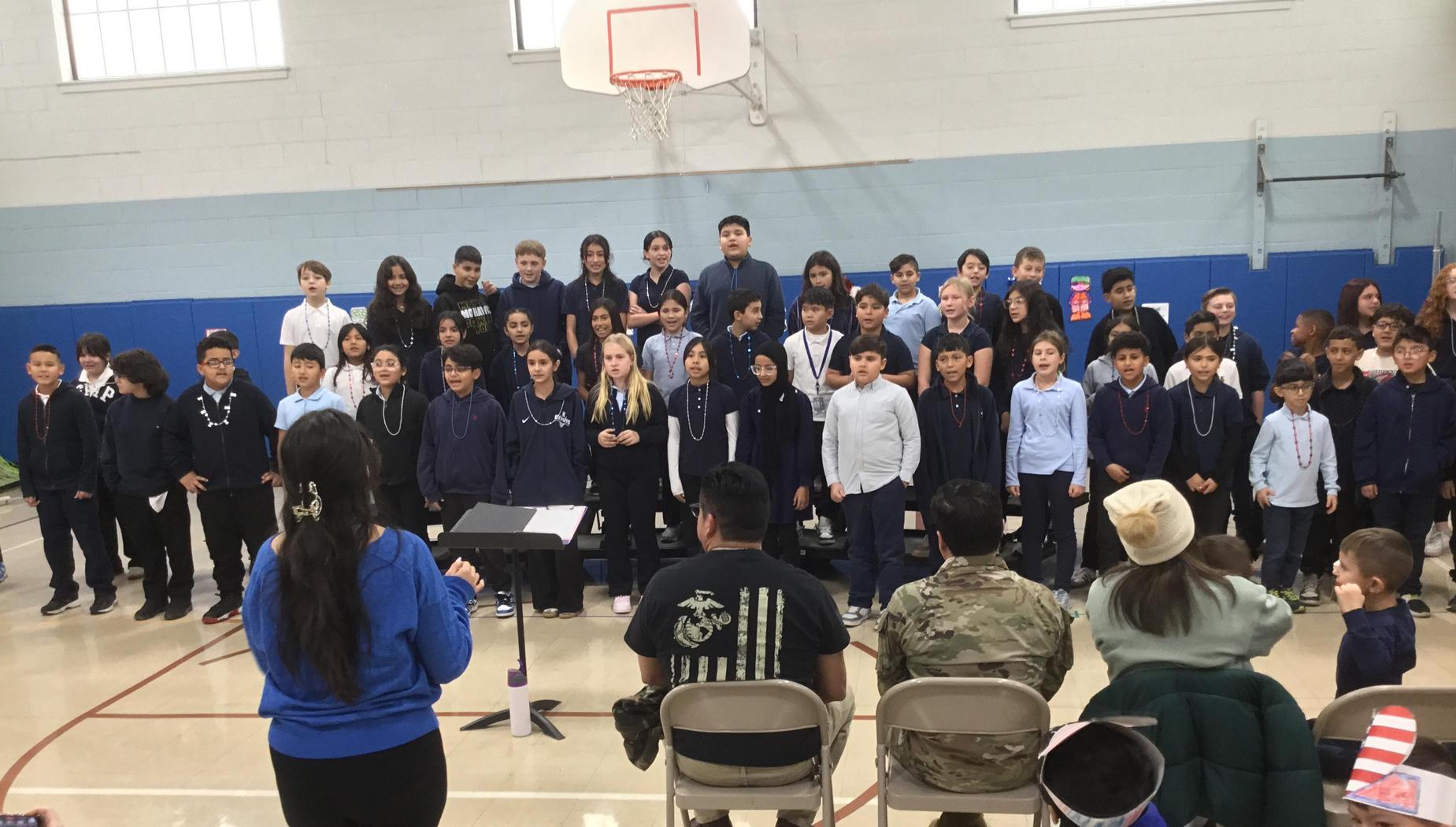 Performing for the Veterans.