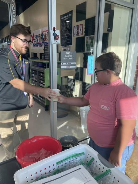 Our PCMS students in Ms. Harvey’s class are learning various life skills! Every week, they prepare snacks to sell to the staff on Wednesdays.