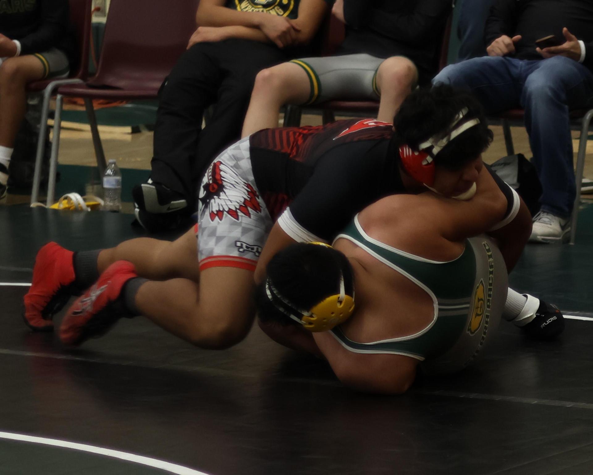 boys wrestling at liberty duals