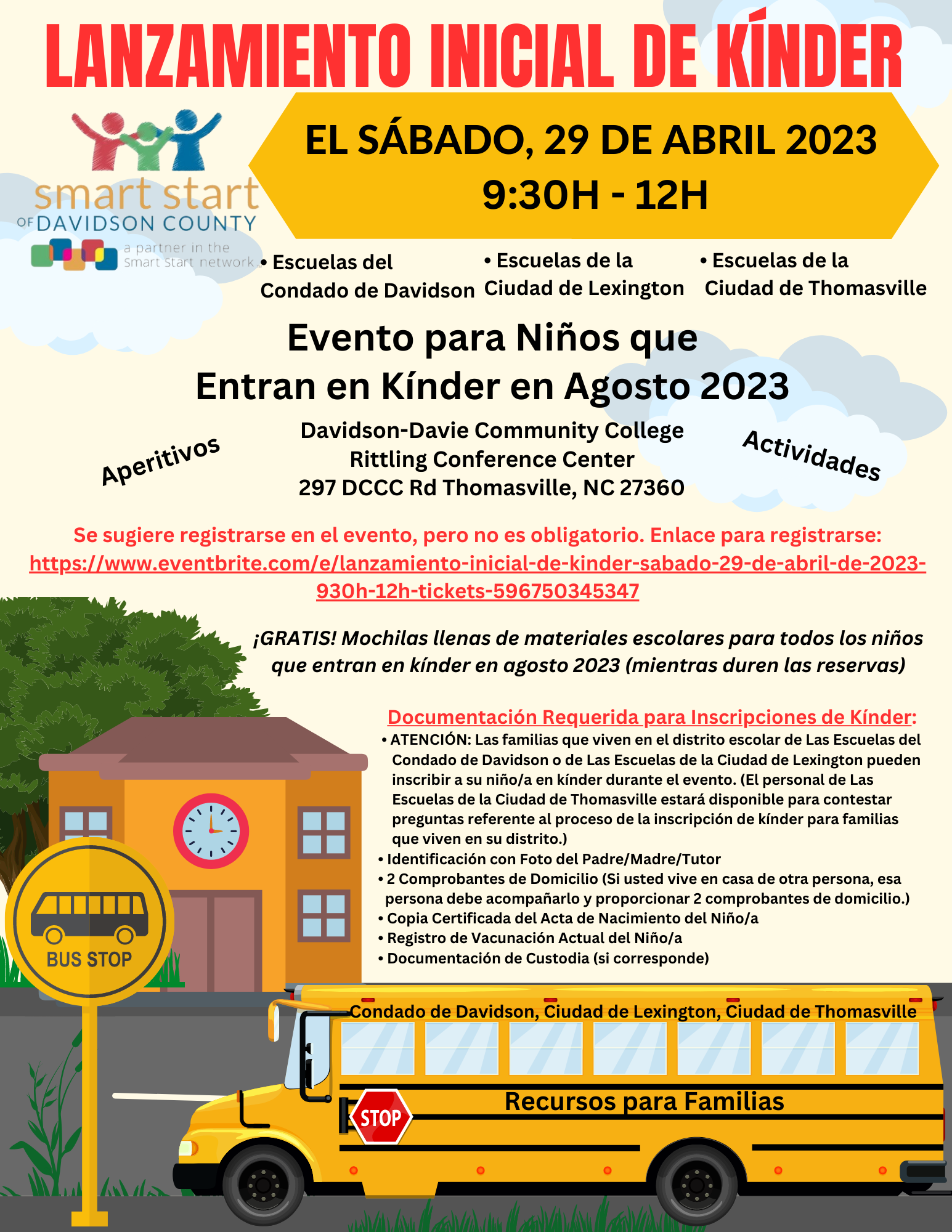 Kick Off to Kindergarten Pilot Elementary School