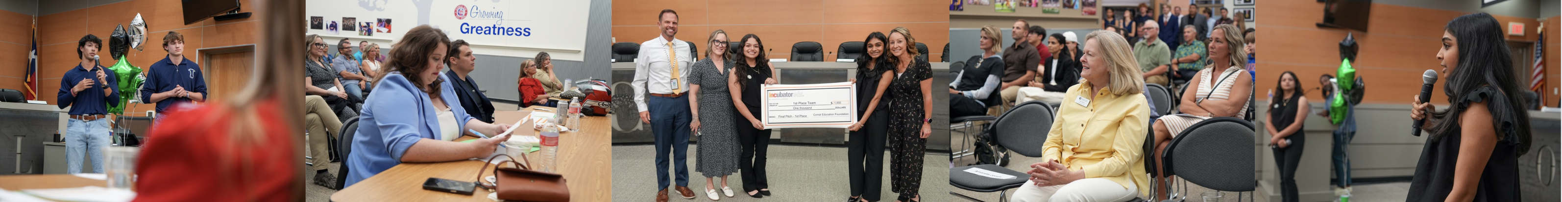 Volunteer Opportunity banner with a collage of students from 2025 incubator