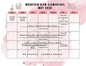 PTO Events Calendar for May
