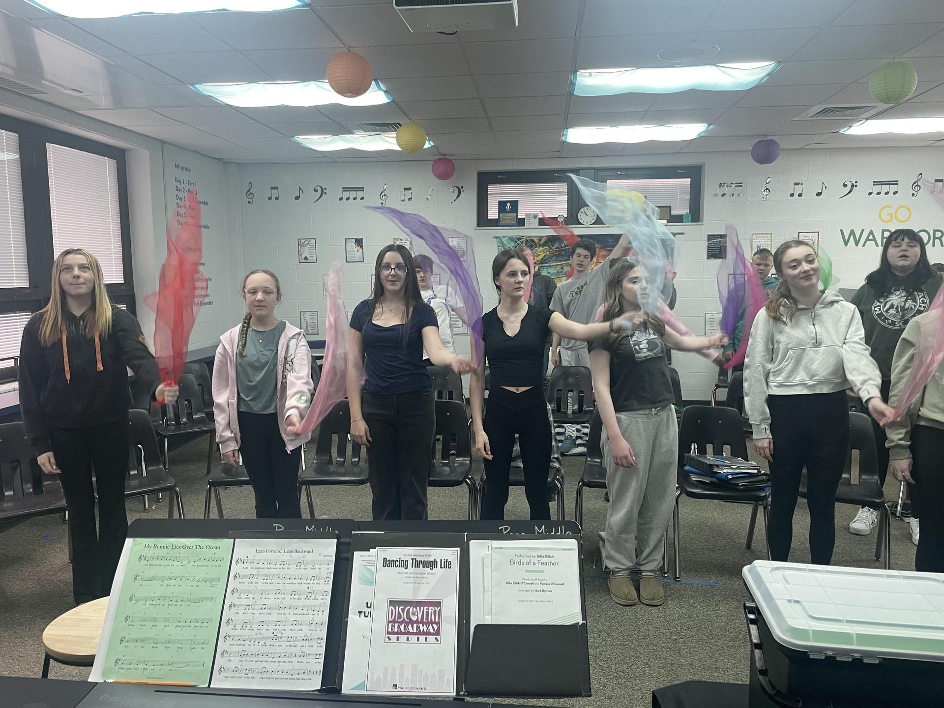 Preparing for the Spring Concert