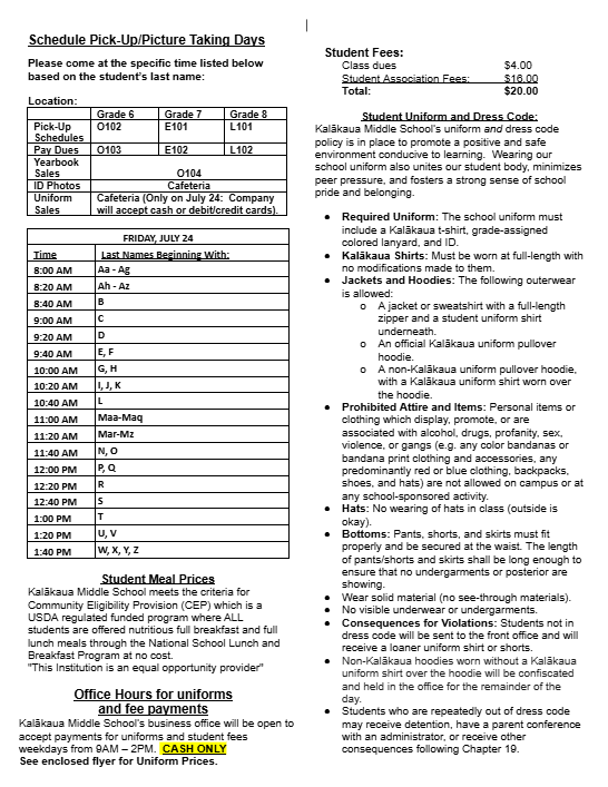 Schedule Pick-Up for 2026-27 School Year Featured Photo