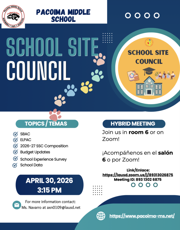 SSC Meeting on Thursday, April 30th! Featured Photo